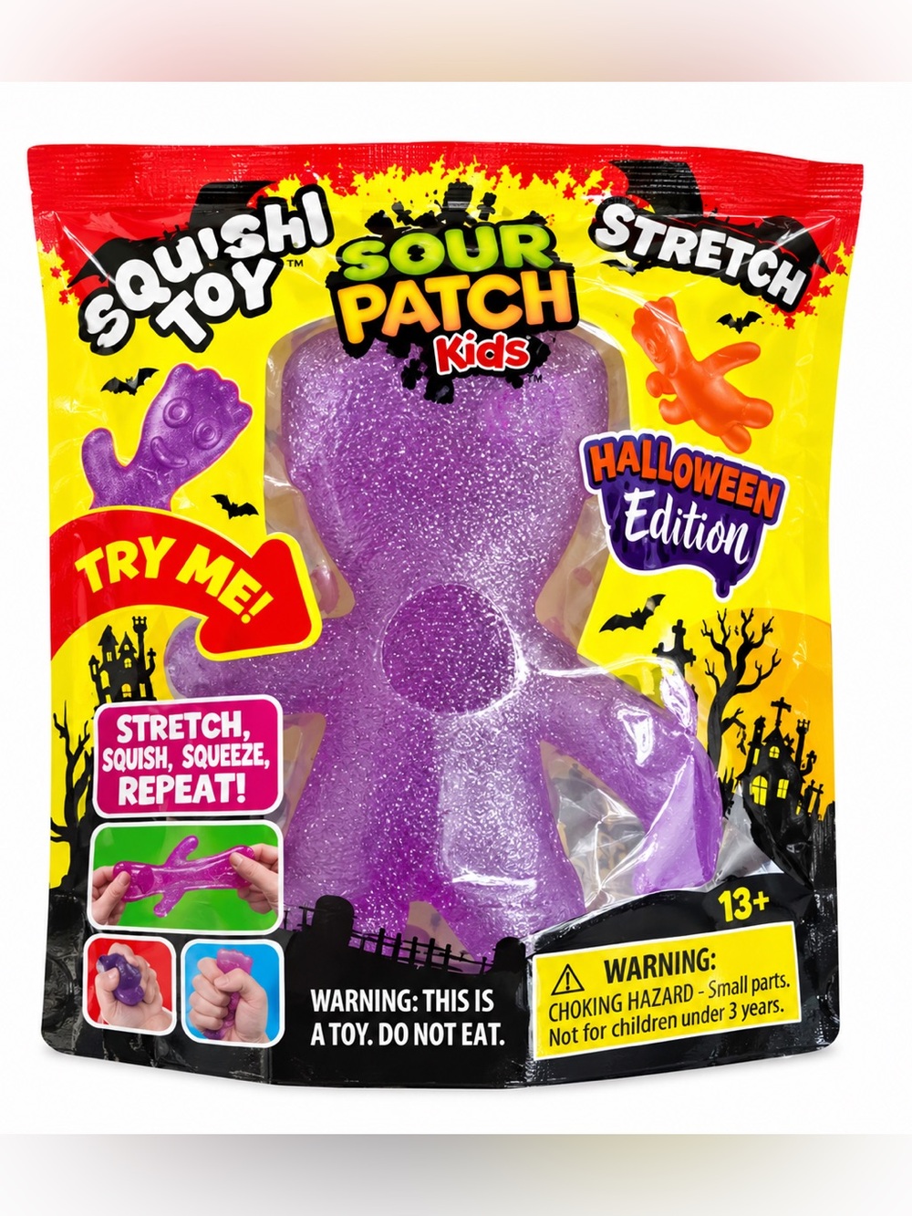 Sour Patch Kids Halloween Edition Scented Squishy Toy Purple NEW